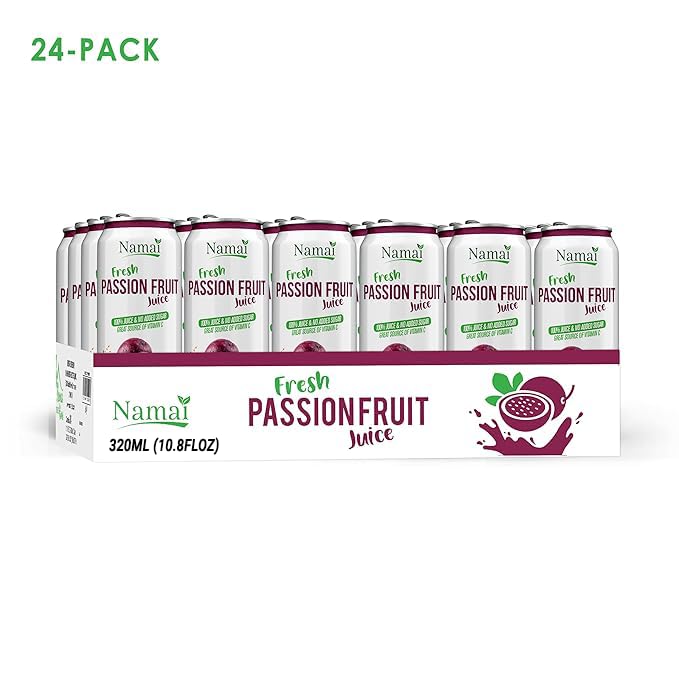 Namai Pure Passion Fruit Juice No Added Sugar 24-Pack
