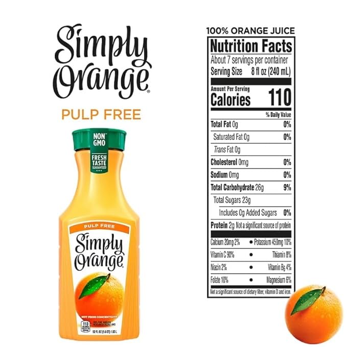 Simply Juice Variety Pack |Orange Pulp-Free Fruit Punch and Lemonade | 4 pk./52 fl. oz.