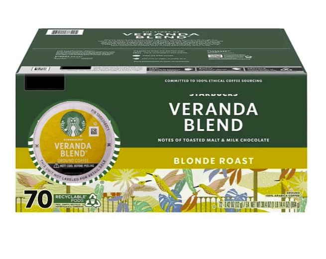 Veranda Blend K' Cup Coffee Pods Blonde Roast 70ct (70 Count (Pack of 1))
