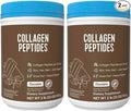 Vital Collagen Protein Peptides Pasture Raised Grass Fed Zero Sugar Dairy Free Chocolate 32 OZ 2 Pack