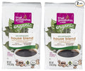 Pack Of 2 Organic Decaffeinated House Blend Medium Roast Ground Coffee 10 oz