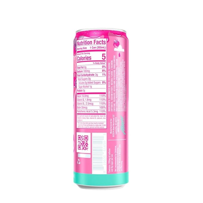 Generic AIani. Nu Sugar Free Energy Drink - Pack Of 15 - Pink Slush (Strawberries &amp Cream) Flavor - -12 fl. oz