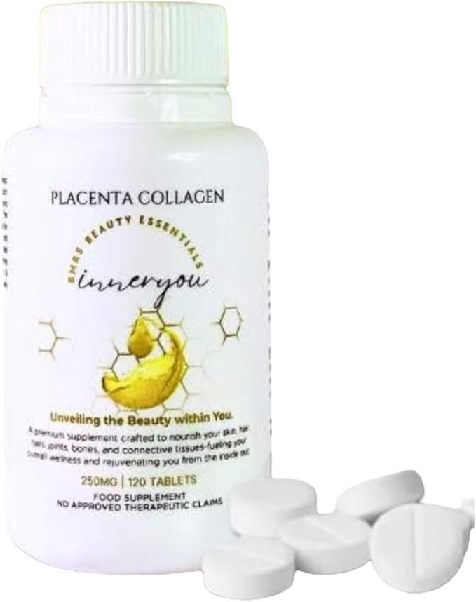 BMRS Beauty Essentials Inner You Placenta Collagen Food Supplement - 250mg 120 Tablets