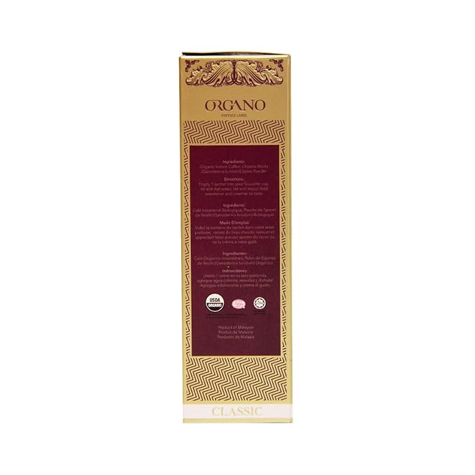 ORGANO 2 Boxes King of Coffee 100% Certified Ganoderma Lucidum (50 Sachets)
