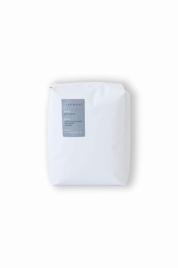 Ceremony Coffee Roasters - Antithesis Dark Roast Blend - Specialty Whole Bean or Ground Coffee - 2lb Bag (Espresso - Fine Grind)