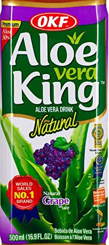 King Aloe Vera King Juice Grape 16.9-Ounce Bottles (Pack of 20)