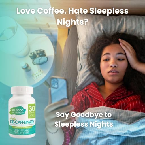 Daily De-Caffeinate for Coffee Lovers – Rutaecarpine Supplement for Relaxation After Caffeine – Non-Melatonin Non-Addictive Evening Formula 30 Capsules (Pack of 3)