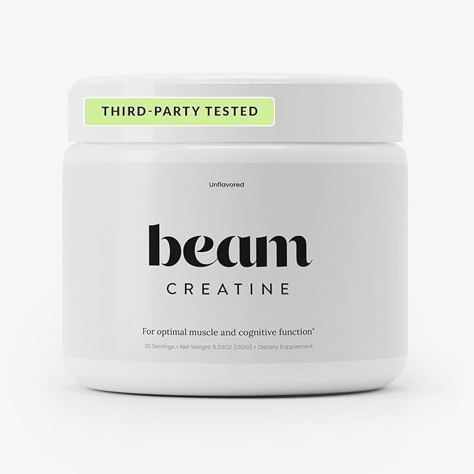 Beam Dream Sleep Powder &amp Creatine Bundle Third Party Tested Natural Sleep Aid &amp Recovery Supplement with Micronized Creatine Monohydrate Unflavored Pure Creatine Powder for Muscle Strength