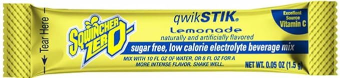 Sqwiincher Zero Sugar - 6 Flavors Pack - Qwik Stik - Sugar-Free Electrolyte Powdered Beverage Mix (300 Pack)
