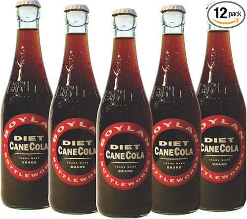 Boylan Bottling Diet Cola Soda 12 Fl Oz (Pack of 12)