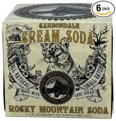 Rocky Mountain Soda Carbondale Cream Can 4-Pack 48 fl oz (Pack of 6)