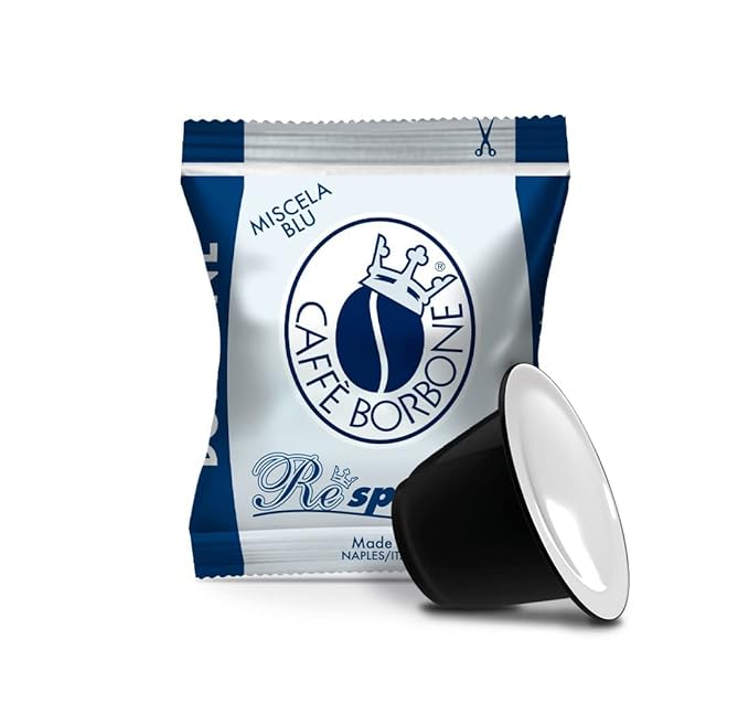 Caffè Borbone Blue Blend Nespresso Compatible Espresso Coffee Pods 100 Count Espresso Pods