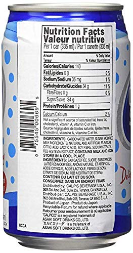 Product of Japan - Calpico Carbonated Soda Original Flavor - 11.3 Fl Oz | Pack of 24