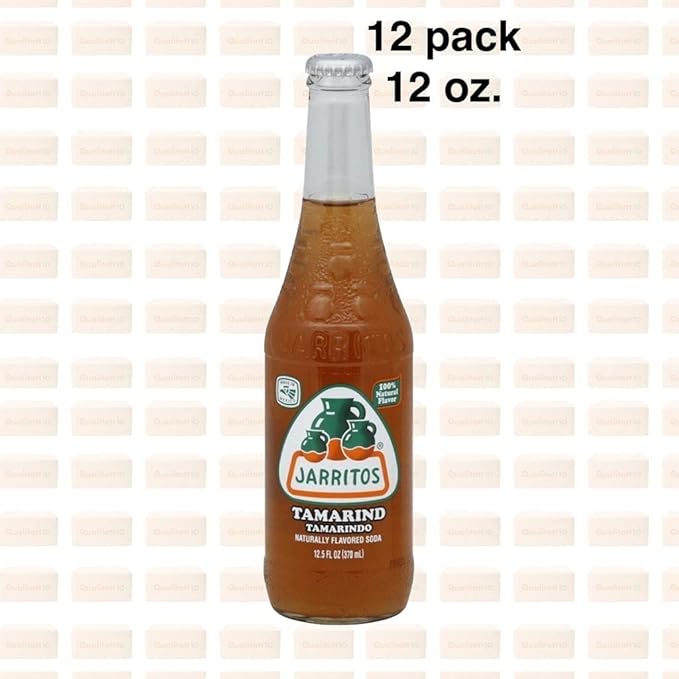 QUALITATT 10 Jarritos Mexican Soft Soda Drink Tamarind Glass Bottle 12 fl oz 12 Pack by Qualitatt