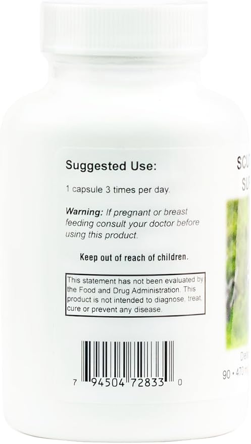 Supreme Nutrition Scutellaria Supreme 90 Pure Chinese Skullcap Root Vegetarian Capsules