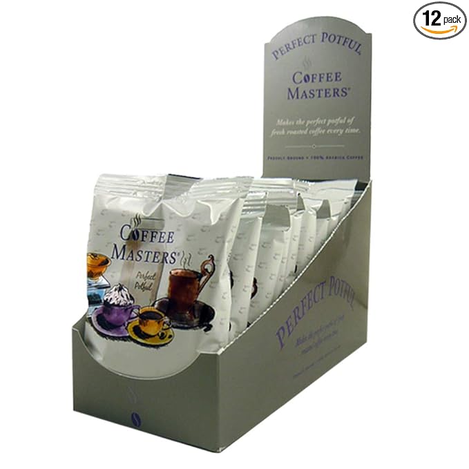 Coffee Masters Perfect Potful Mudslide Ground Coffee 1.5-Ounce Packets (Pack of 12)