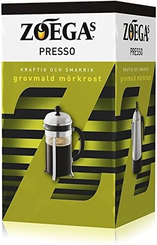 Zoega Presso - Dark Roast Ground Coffee for Cafetiere 500g