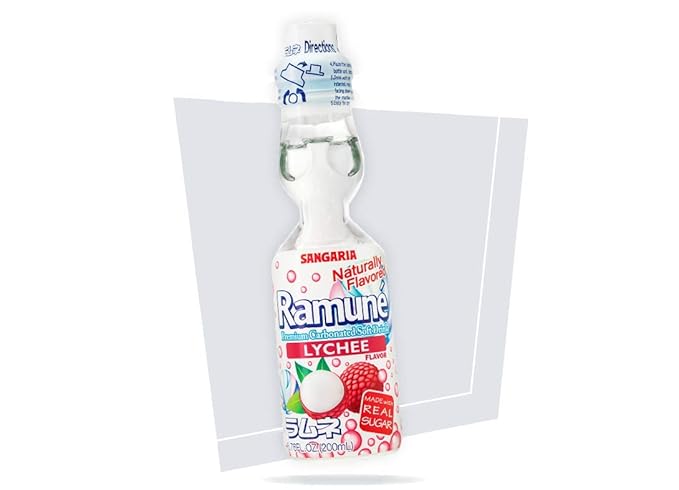 Ramune Japanese Marble Soda Choose your flavor (Lychee)