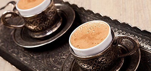 Cafelux Ottoman Style Turkish Dibek Handmade Grounded Coffee Net: 400g