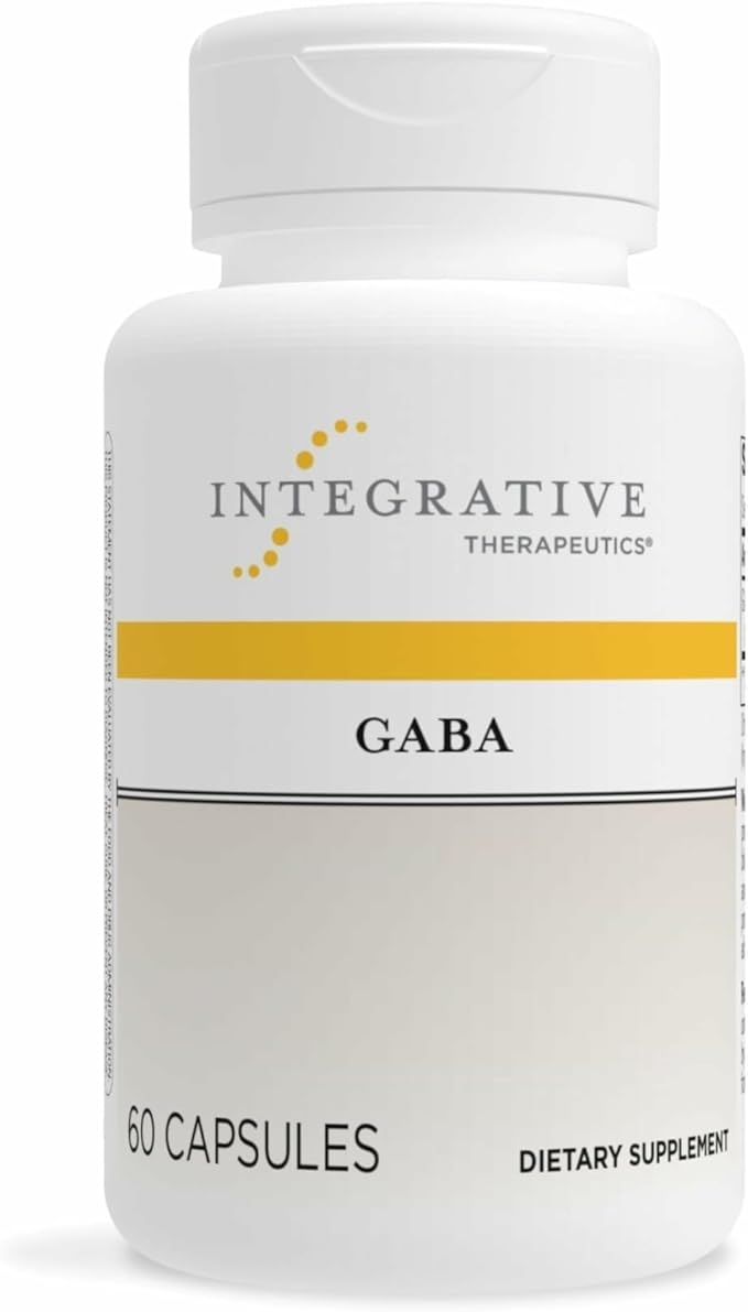 Integrative Therapeutics GABA - Brain Health Supplement that Supports Nerve Cell Function* - Support Neurochemical Balance &amp Neurotransmitter Production* - Dairy-Free - 60 Capsules (60 Servings)