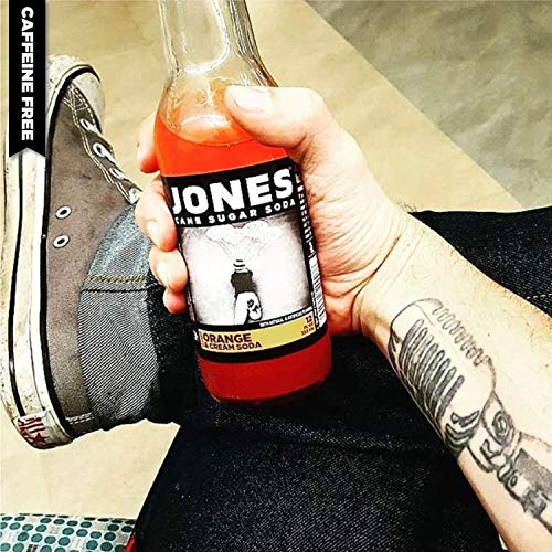 Jones Soda 12 ounce Glass Bottles (Orange &amp Cream Soda 12 Bottles)