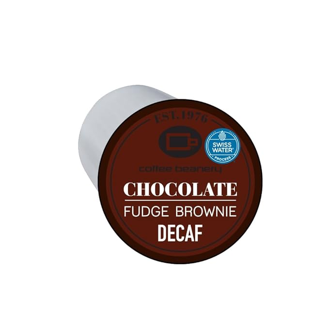 Chocolate Fudge Brownie Decaf Coffee by Coffee Beanery - 96ct Flavored Decaf Coffee Pods Medium Roast 100% Arabica