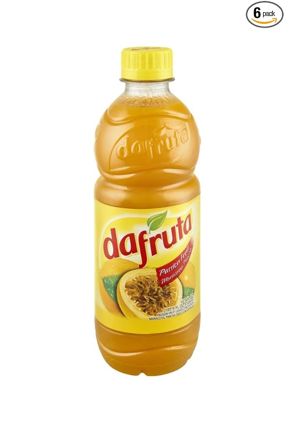 Da Fruta Concentrate Passion Fruit 16.9-Ounce Plastic Bottles (Pack of 6)