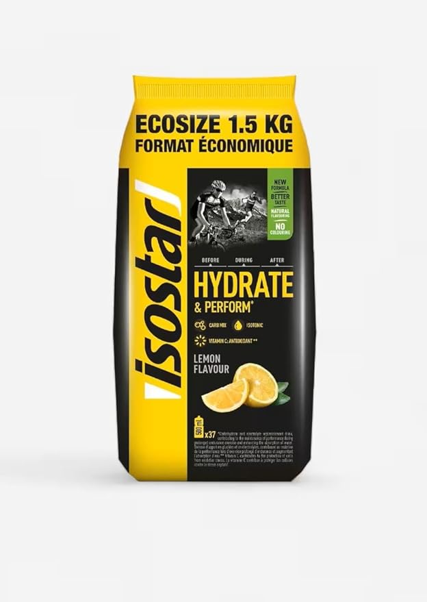 Isostar Hydrate &amp Perform - LEMON - 52.91oz / 1.5Kg bag