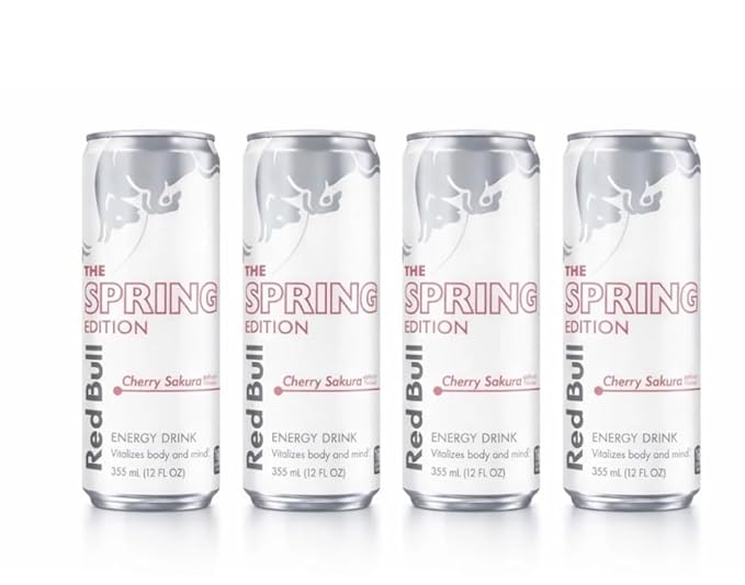 Cherry Sakura Spring limited edition energy drink 4 pack (12 fl oz. cans)