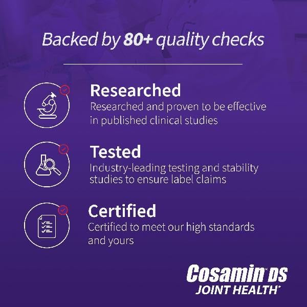 Nutramax Laboratories Cosamin® DS Joint Health Supplement with Glucosamine &amp Chondroitin for Adult Men &amp Women Joint Supplement 210 Capsules