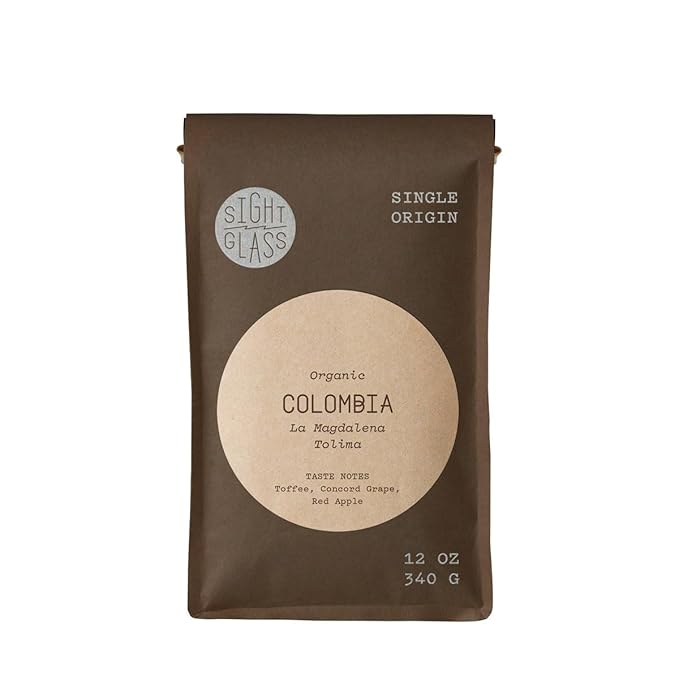Colombia La Magdalena Tolima - Certified Organic - Roasted by Sightglass Coffee - Whole Bean Coffee - 5 Pound Bag