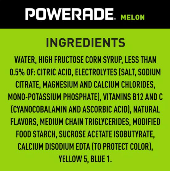 DD's Powerades Melon 28 oz 12 pk bundle