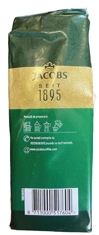 Jacobs Kronung Ground Coffee 500 Gram / 17.6 Ounce (Pack of 4)