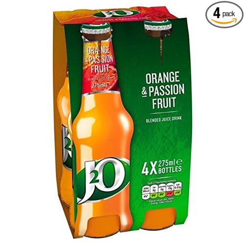 J2O Orange &amp Passion Fruit - 4 x 275ml (33.81fl oz)