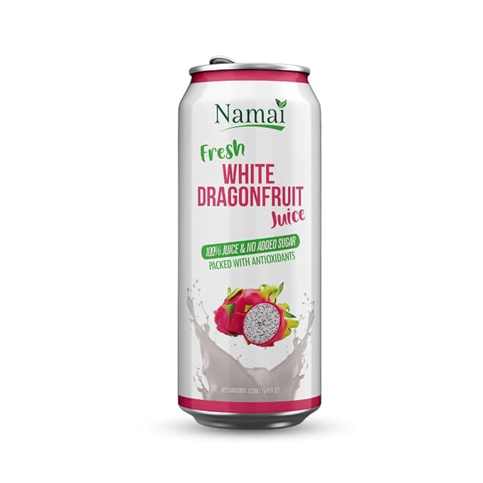 Namai 100% All Natural Pure Dragonfruit Juice No Added Sugar No Preservatives Pack of 24