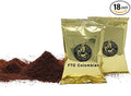 Good As Gold Colombian Pre-Measured Coffee Packets (Fair Trade / Organically Grown) Medium Roast Ground 18 / 3oz Packs Drip Coffee Machine
