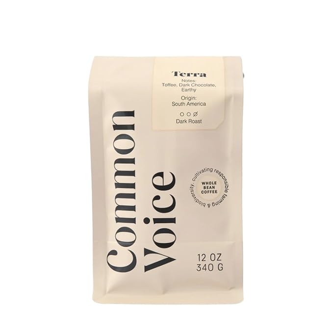 Terra Common Voice Coffee - Roasted by 8th &amp Roast Coffee Co. - Whole Bean Coffee - 2 Pound Bag