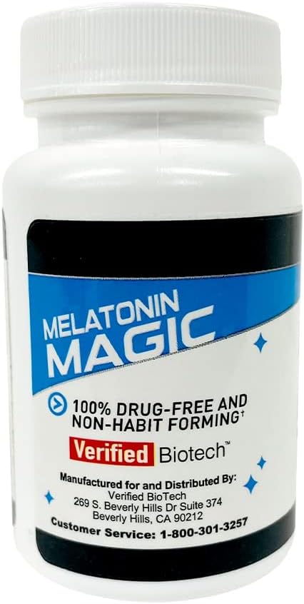 Melatonin Magic - High Grade Melatonin. Super Pure. Super Strong. Super Effective 3 mg - 5 Month Supply