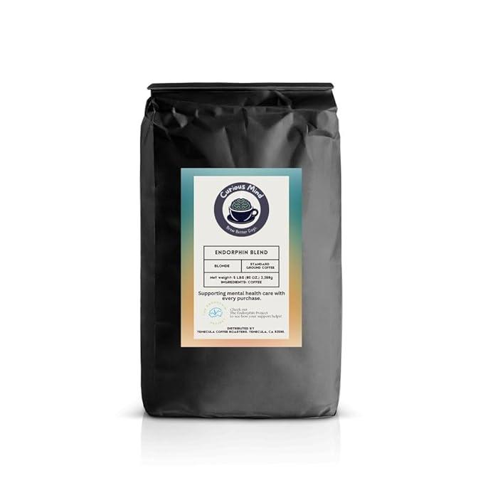 Curious Mind Coffee Ground Gourmet Coffee (12 oz Endorphin Blend)