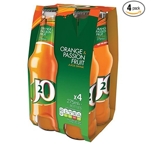 J2O Orange &amp Passion Fruit 4 x 275ml
