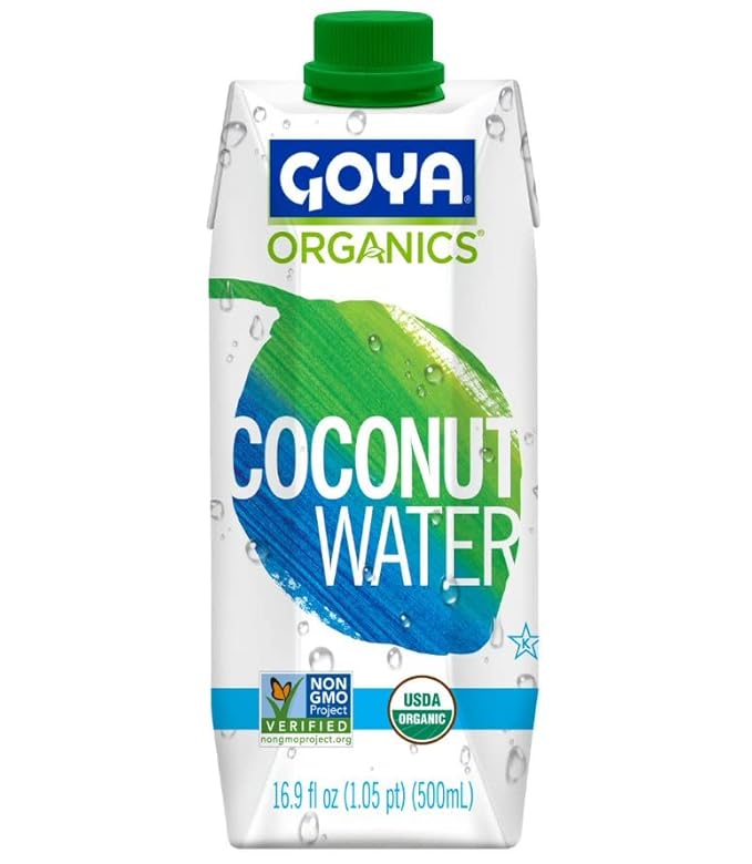 Goya Foods Organic Coconut Water 100% Pure 16.9 Fl Oz (Pack of 24)
