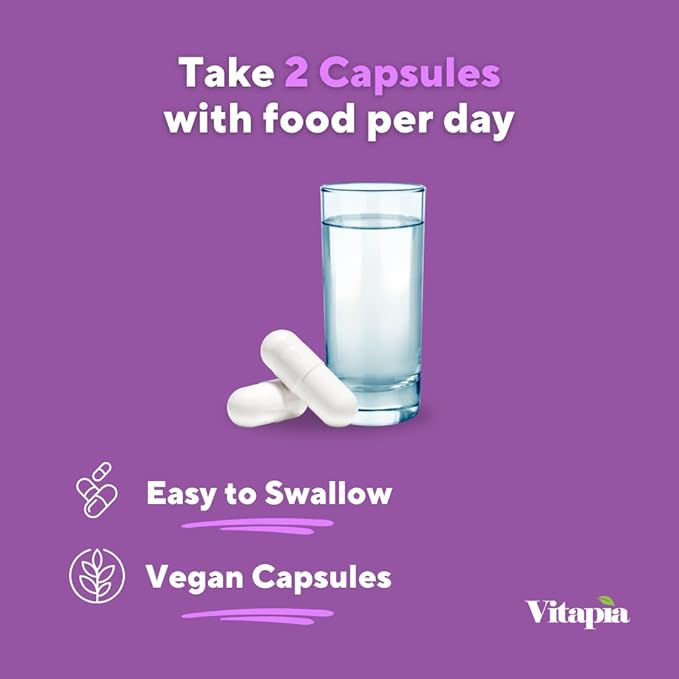 Vitapia Maqui Berry 1000mg - Maqui Berry Powder Supplement - Vegan Friendly Non-GMO and Gluten-Free - 120 Veggie Capsules