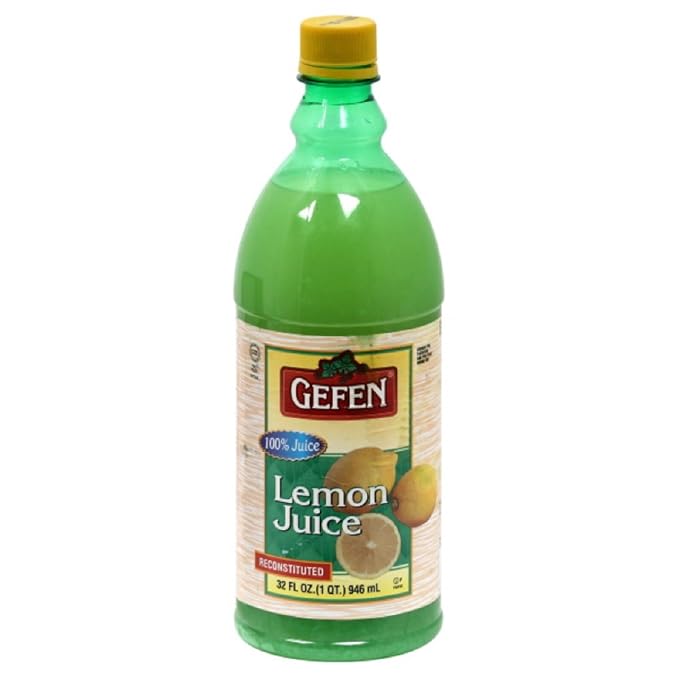 Gefen Lemon Juice Passover 32-Ounce (Pack of 6)