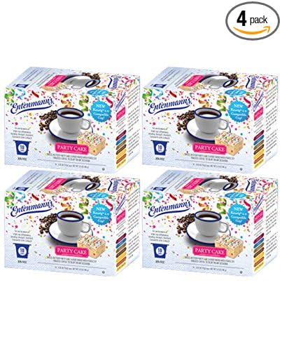 Entenmann's Party Cake Flavored Single Serve Coffee Cups (for Keurig Brewers) -10 Count (Pack of 4)
