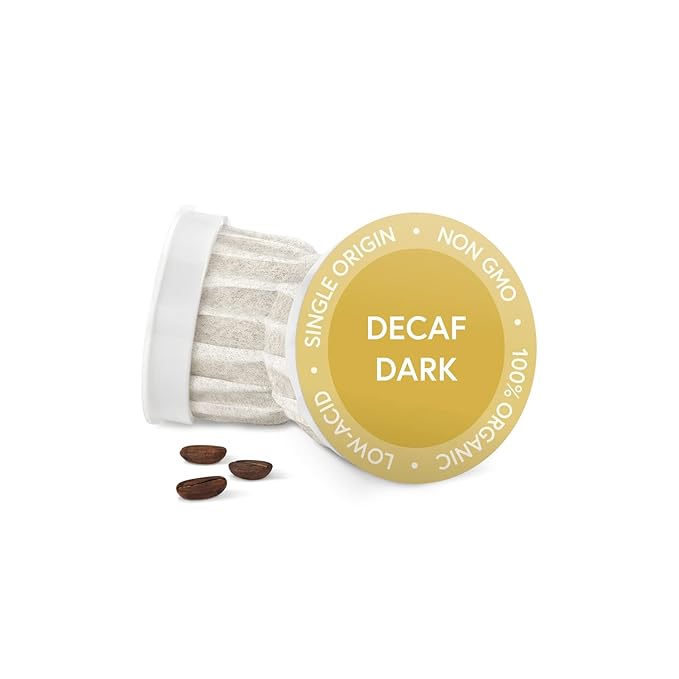 Fabula Coffee Pods Decaf Dark Roast - Low Acid - Single Origin - Mold Free - Non-GMO - Fair Trade - Kcup Compatible with Keurig &amp Keurig 2 Machines - 24 Count
