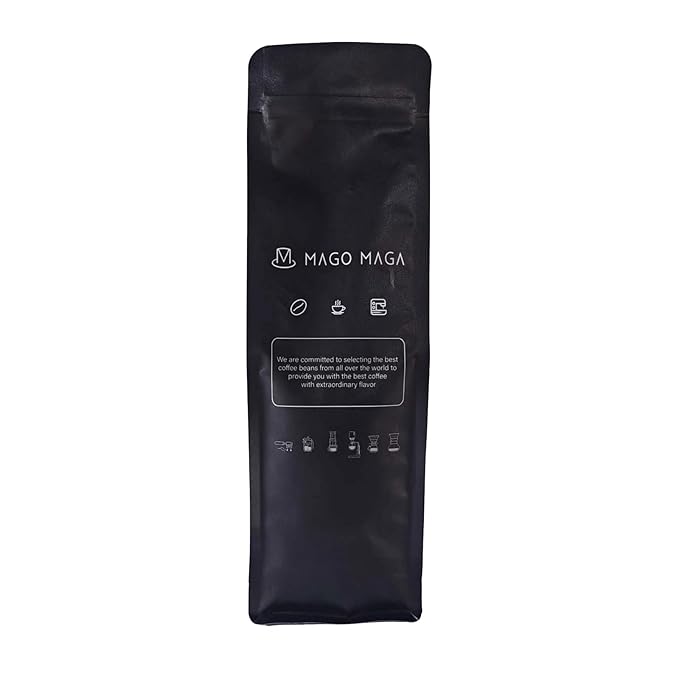 MAGO MAGA Whole Bean Coffee BeansPremium Quality Mild light-Medium Espresso Roast 0.55 Pound (Pack of 1)