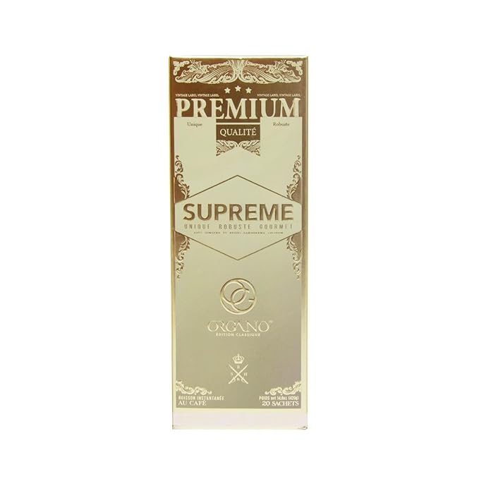 ORGANO Cafe Supreme 100% Ganoderma Lucidum with Ginseng (20 Sachets)