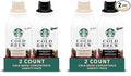 Starbucks Cold Brew Coffee Concentrate Signature Black and Naturally Flavored Madagascar Vanilla Multi-Serve 2 Bottles (32 Fl Oz Each) (Pack of 2)