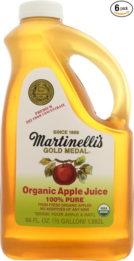 Martinelli's Apple Juice Organic 64-Ounce (Pack of 6)