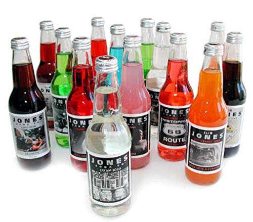 Jones Soda 12 ounce Glass Bottles (Green Apple 12 Bottles)